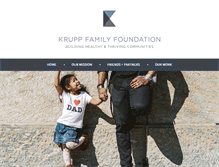 Tablet Screenshot of kruppfamilyfoundation.org